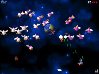 Screenshot of Chicken Invaders