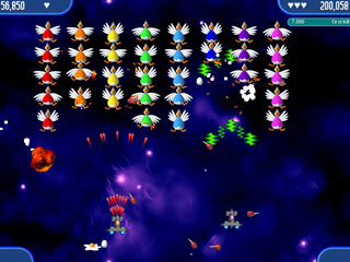 Screenshot of Chicken Invaders 2 demo